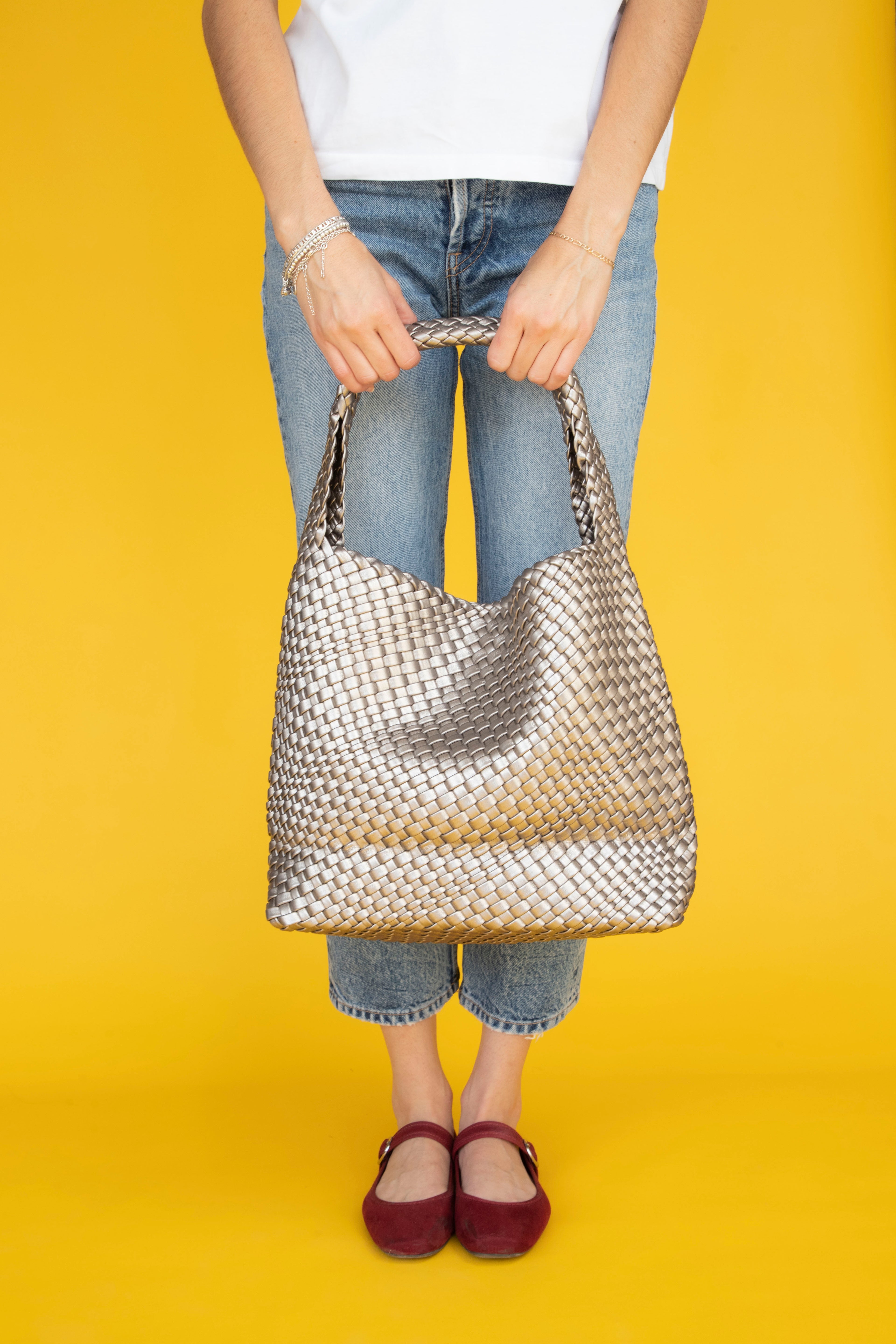 Tote Tejida Plata