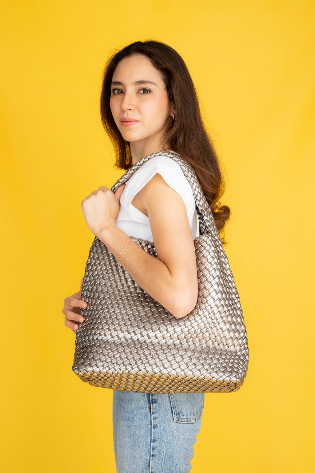 Tote Tejida Plata