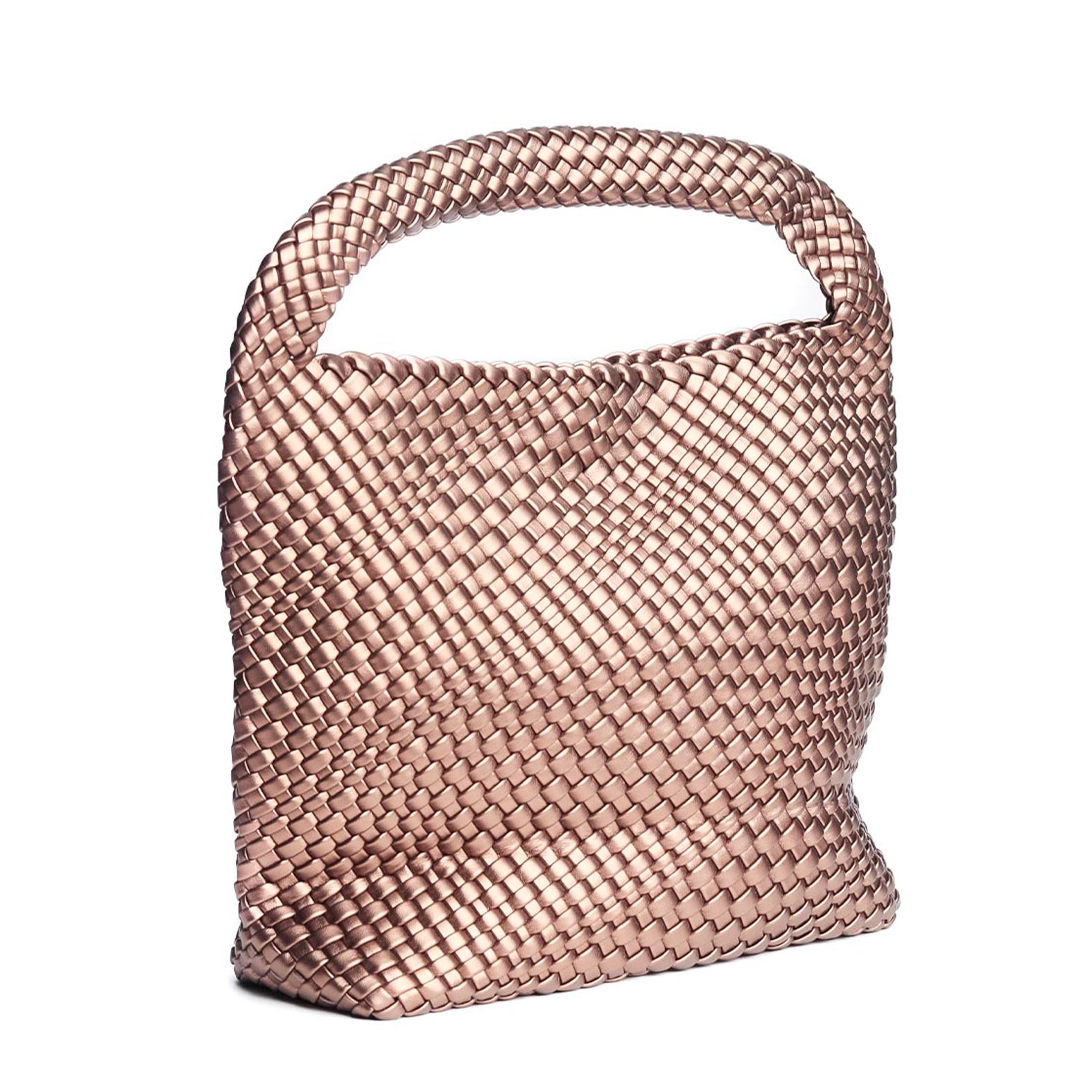 Bolsa Tote Tejida Bronce